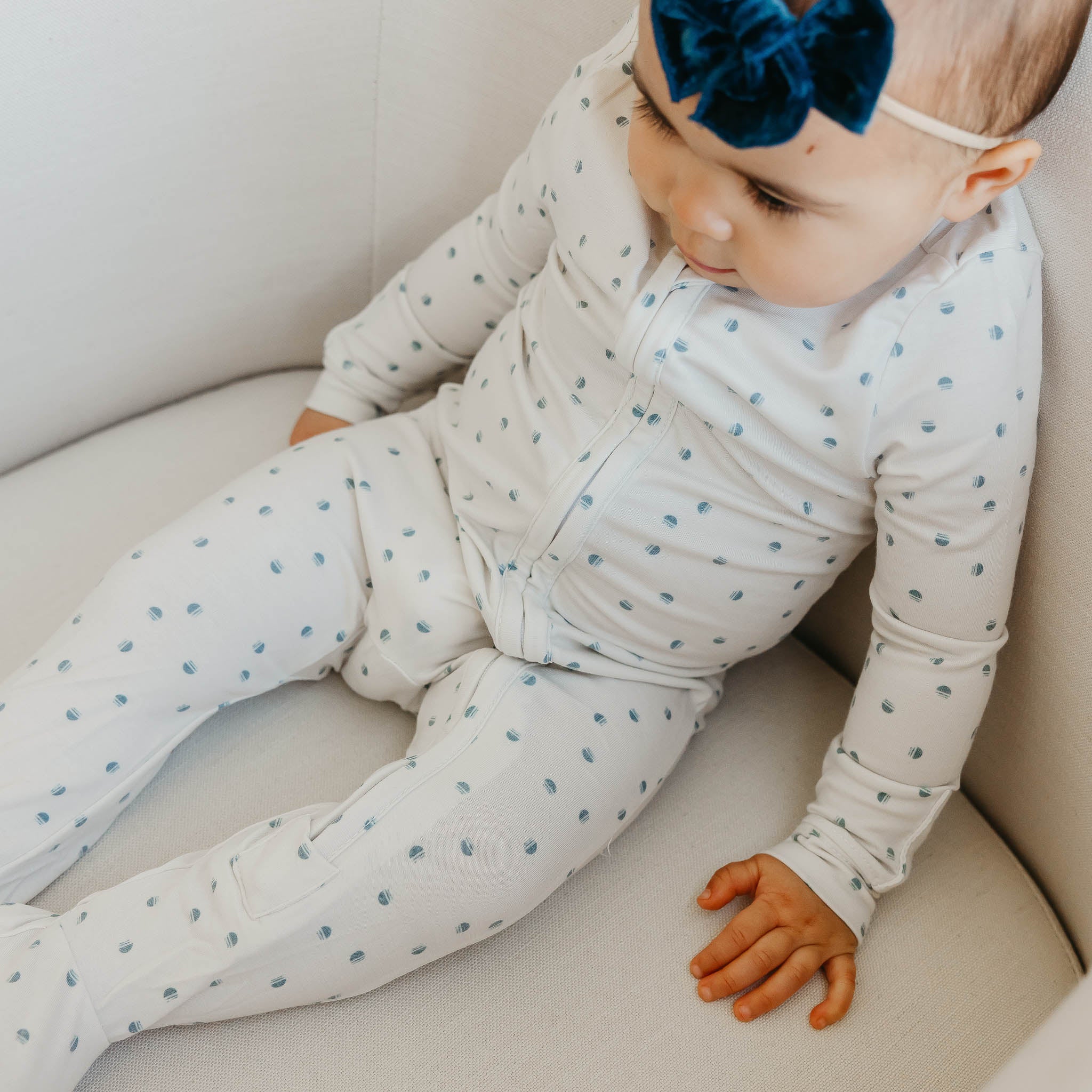 Zip-Up Footie Pajama - Haze