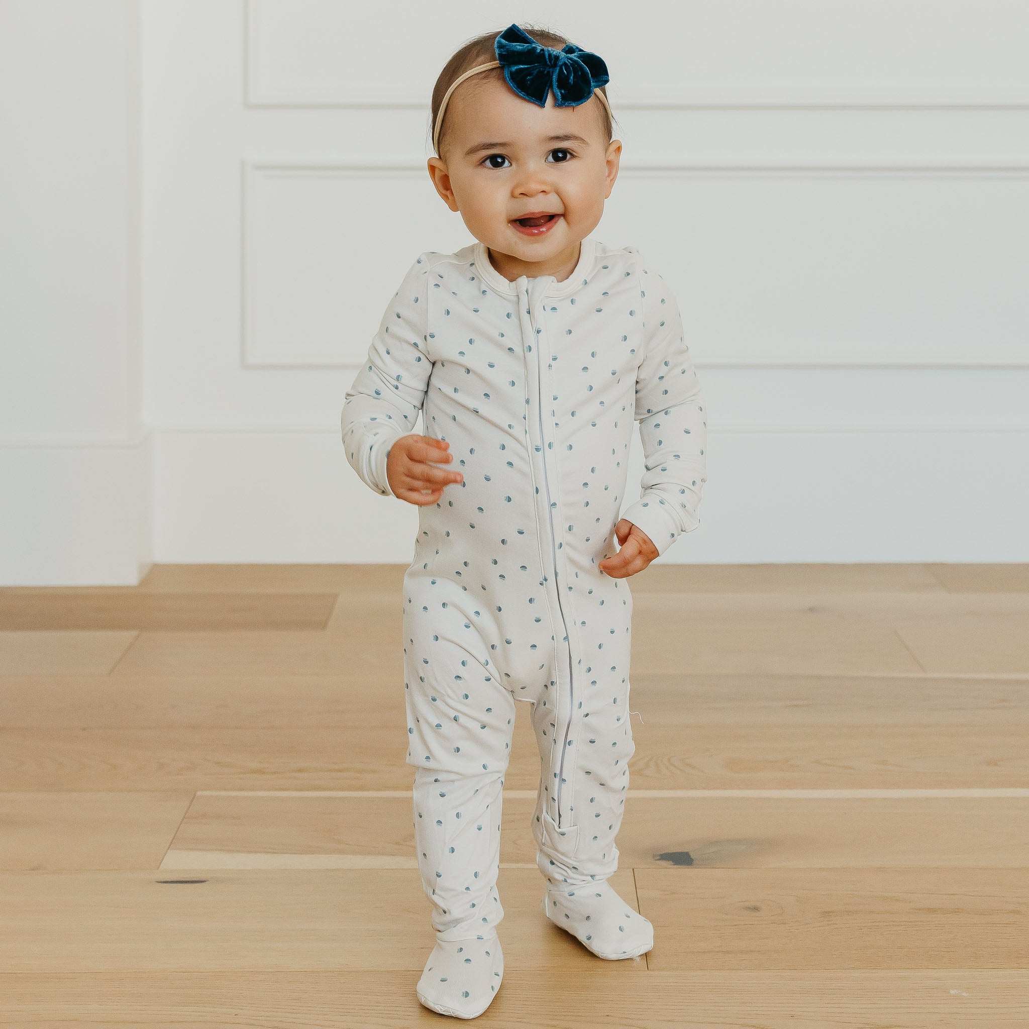 Zip-Up Footie Pajama - Haze