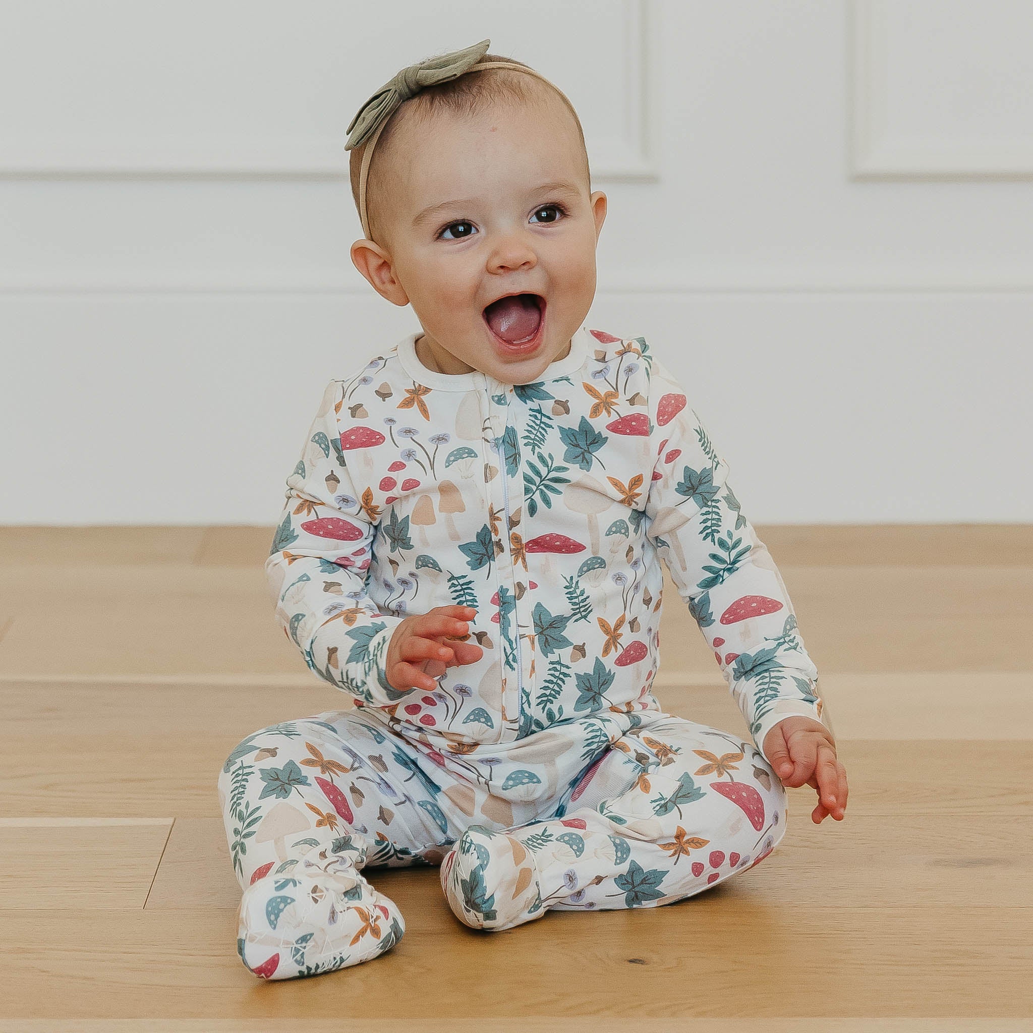 Zip-Up Footie Pajama - Ivy