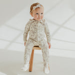Zip-Up Footie Pajama - Jurassic Park Fossils