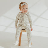 Zip-Up Footie Pajama - Jurassic Park Fossils