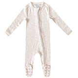 Zip-Up Footie Pajama - Oat
