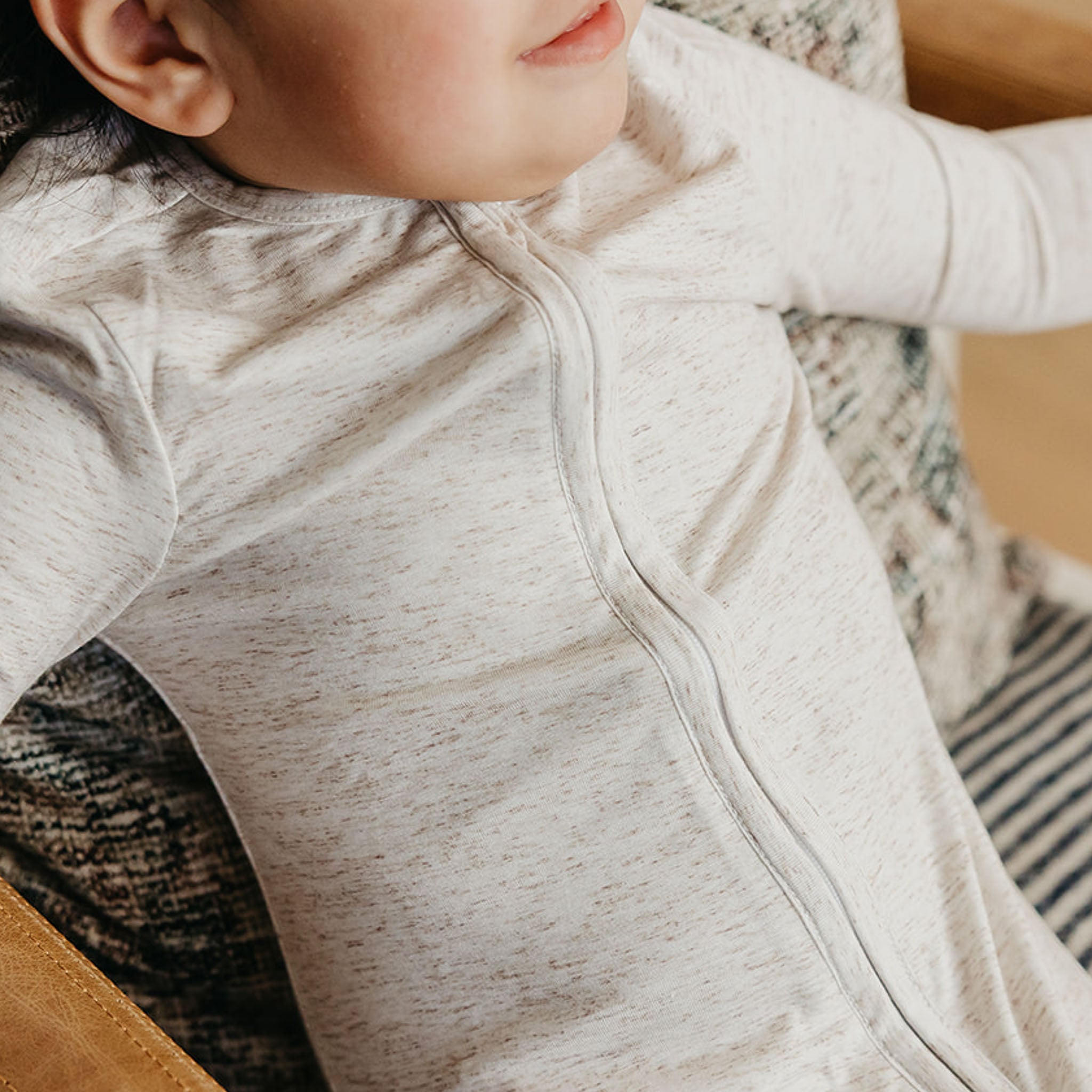 Zip-Up Footie Pajama - Oat