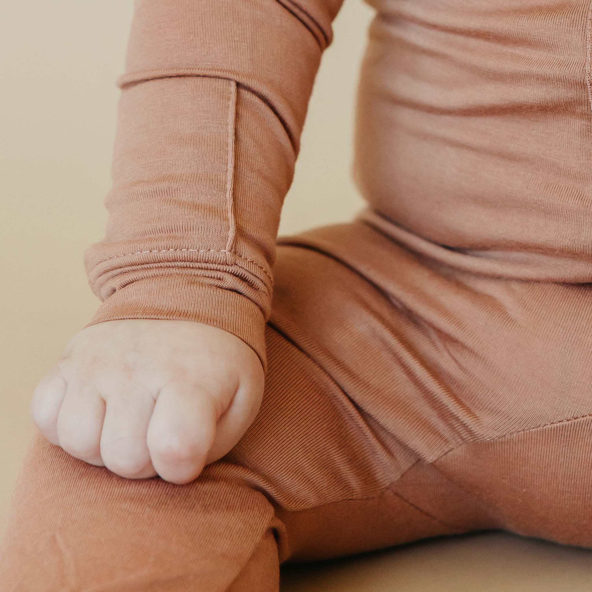 Zip-Up Footie Pajama - Pecan