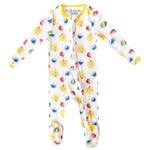 Zip-Up Footie Pajama - Sesame Scribbles