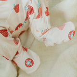Zip-Up Footie Pajama - Strawberry