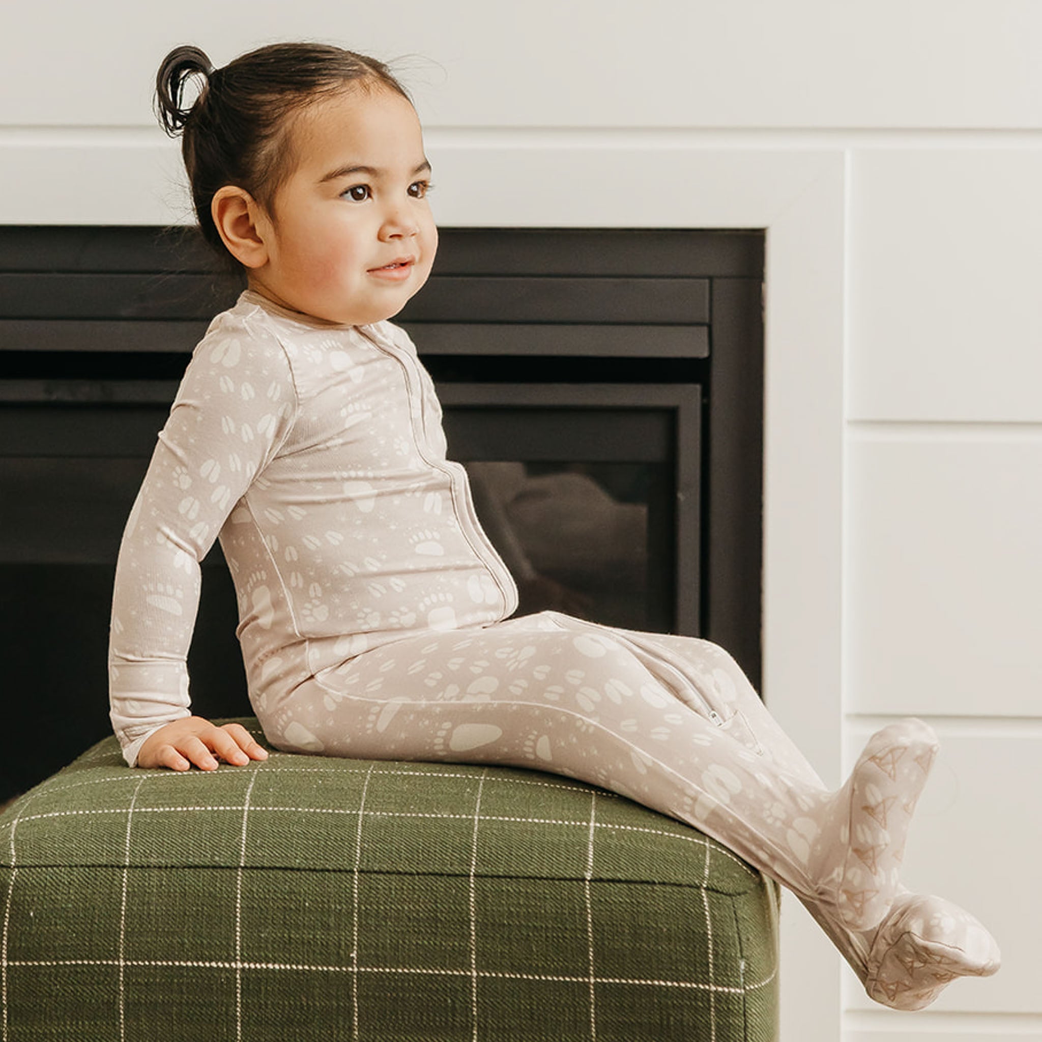 Zip-Up Footie Pajama - Tracker
