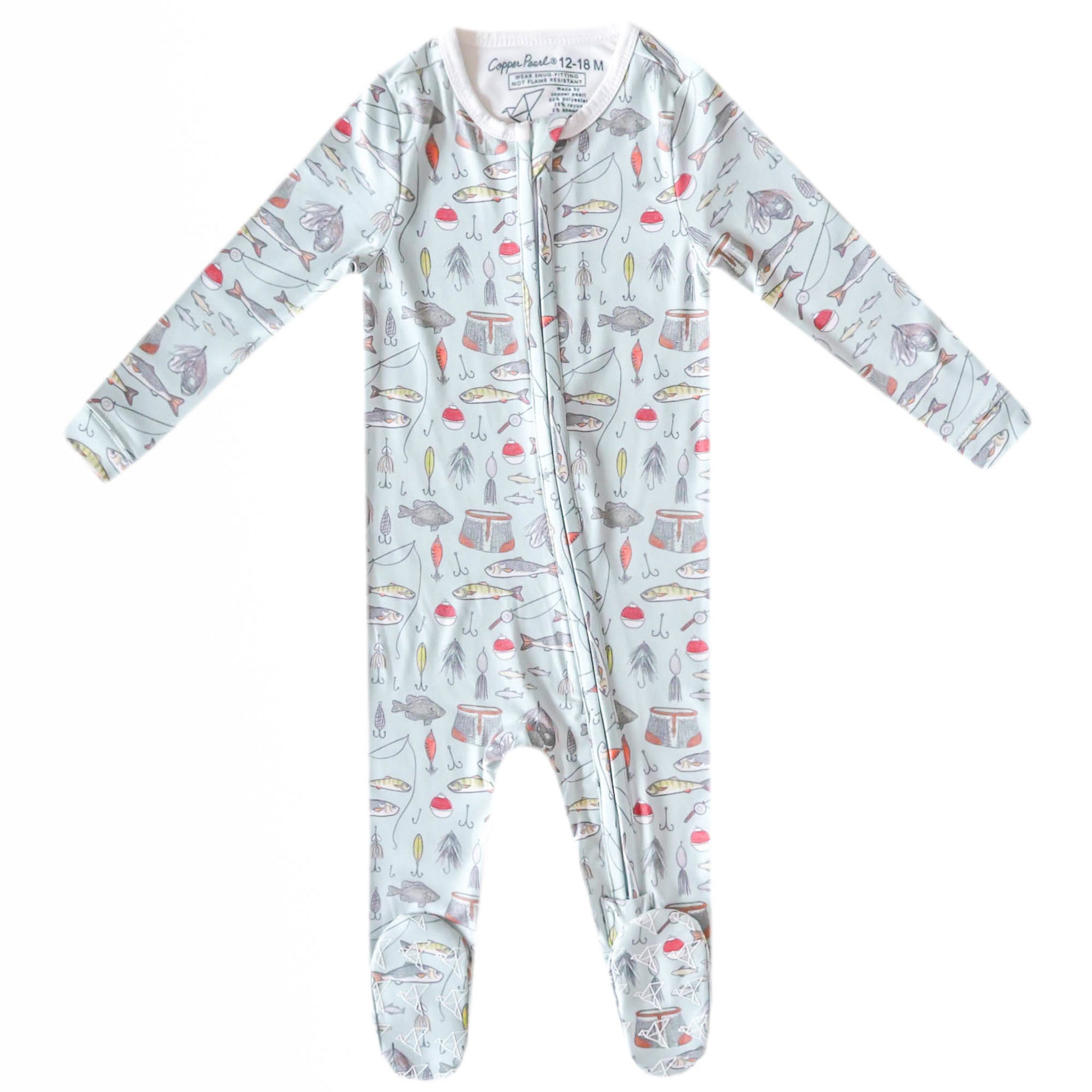 Zip-Up Footie Pajama - Trout