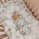 Knit Headband Bow - Snowy Slopes