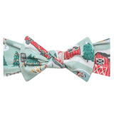 Knit Headband Bow - Snowy Slopes