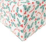 Premium Knit Fitted Crib Sheet - Holly