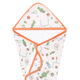 Premium Baby Knit Hooded Towel - Sesame Street Varsity Friends