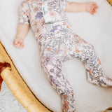 Footed Baby Pants - Flora
