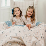 Three-Layer Jumbo Quilt - Penguins