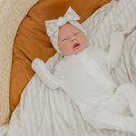 Knit Headband Bow - Coastal