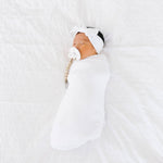 Knit Headband Bow - Dove