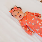 Knit Headband Bow - Elmo