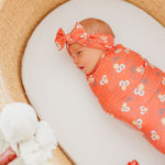 Knit Headband Bow - Elmo