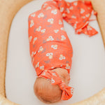 Knit Headband Bow - Elmo