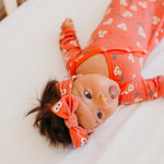 Knit Headband Bow - Elmo