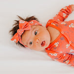 Knit Headband Bow - Elmo