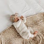 Knit Headband Bow - Fawn
