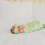 Knit Headband Bow - Lemon