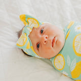 Knit Headband Bow - Lemon