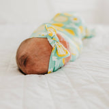 Knit Headband Bow - Lemon