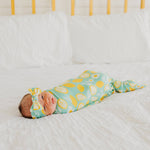 Knit Headband Bow - Lemon