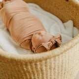 Knit Headband Bow - Pecan
