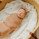 Knit Headband Bow - Pecan