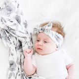 Knit Headband Bow - Rowan