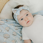 Knit Headband Bow - S'mores