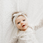 Knit Headband Bow - Shine