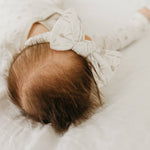 Knit Headband Bow - Shine