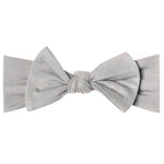 Knit Headband Bow - Stone