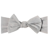 Knit Headband Bow - Stone
