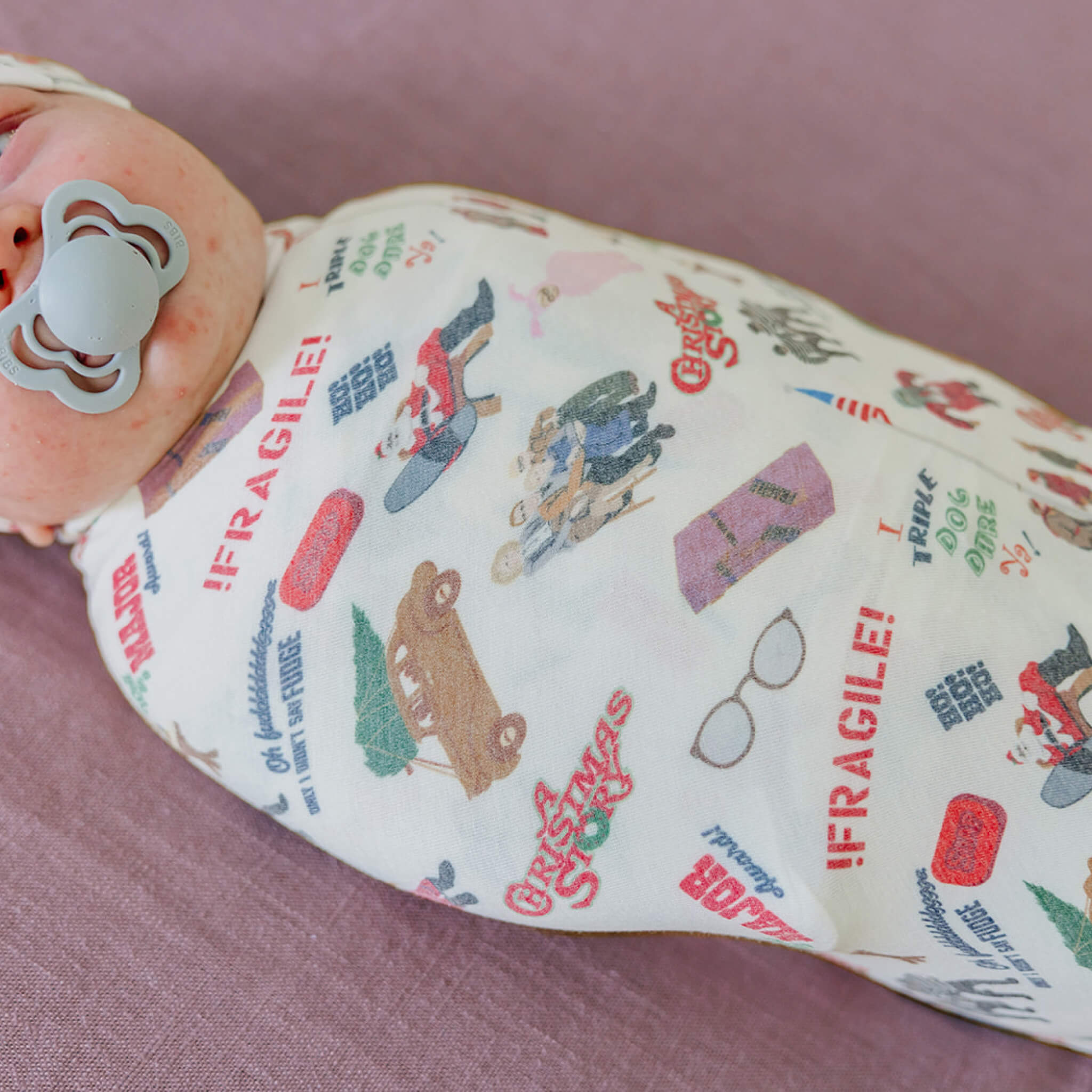 Knit Swaddle Blanket - A Christmas Story