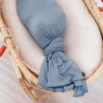 Rib Knit Swaddle Blanket - Atlantic