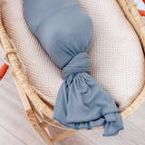 Rib Knit Swaddle Blanket - Atlantic