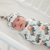 Knit Swaddle Blanket - Bison
