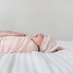 Knit Swaddle Blanket - Blush