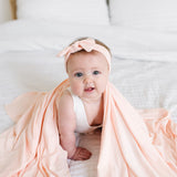 Knit Swaddle Blanket - Blush