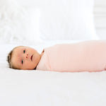 Knit Swaddle Blanket - Blush