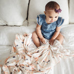 Knit Swaddle Blanket - Caroline