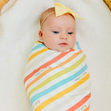 Knit Swaddle Blanket - CoComelon Stripe