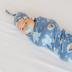 Knit Swaddle Blanket - Cookie Monster