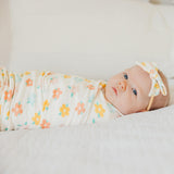 Knit Swaddle Blanket - Daisy