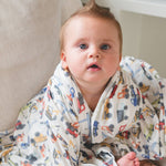 Knit Swaddle Blanket - Diesel